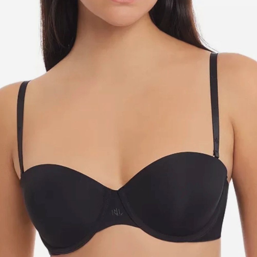 Lauren Ralph Lauren NWT Black Convertible Strapless Underwire Bra